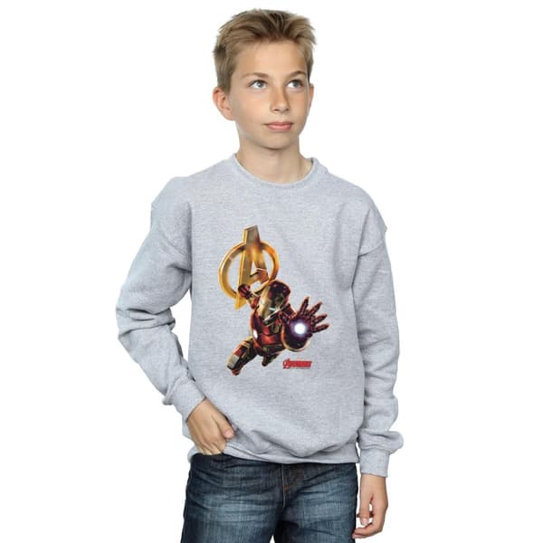 Marvel Boys Iron Man Pose Sweatshirt