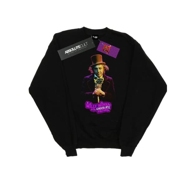 Willy Wonka And The Chocolate Factory Womens/Ladies Dark Pose Sweatshirt