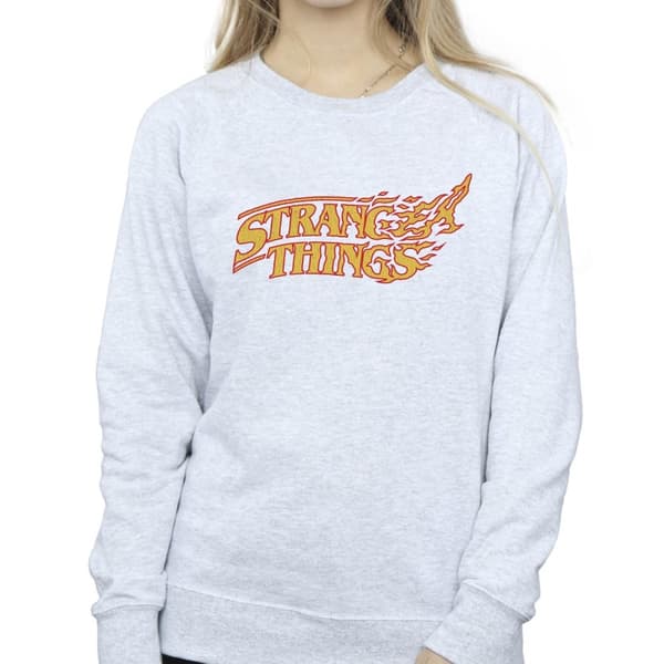 Netflix Womens/Ladies Stranger Things Logo Breaking Sweatshirt