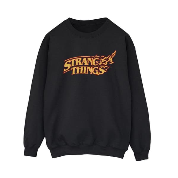 Netflix Dam/Tjej Stranger Things Logo Breaking Sweatshirt