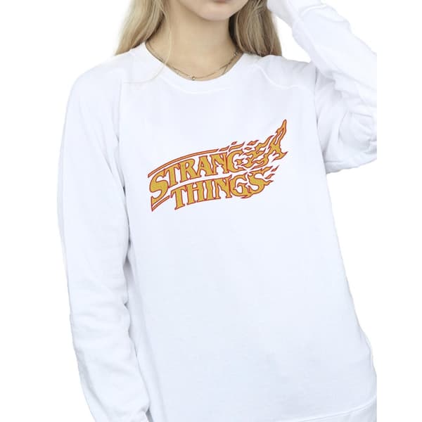 Netflix Womens/Ladies Stranger Things Logo Breaking Sweatshirt