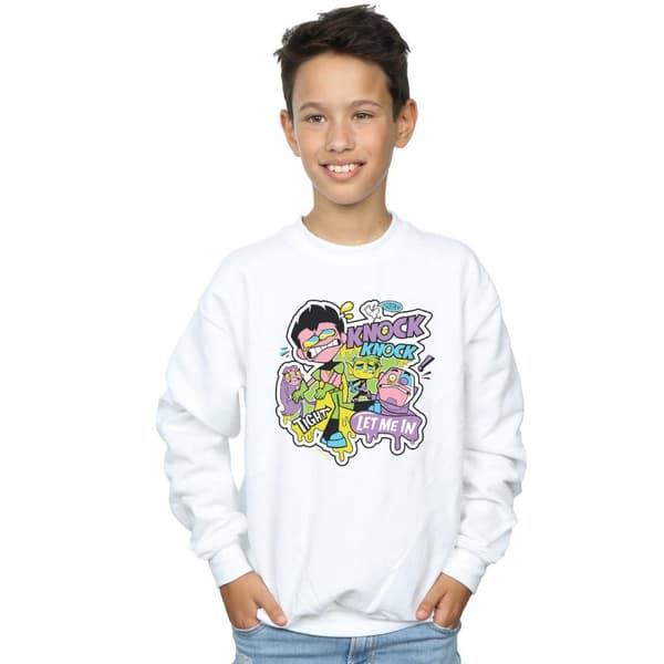 DC Comics Boys Teen Titans Go Knock Knock Sweatshirt