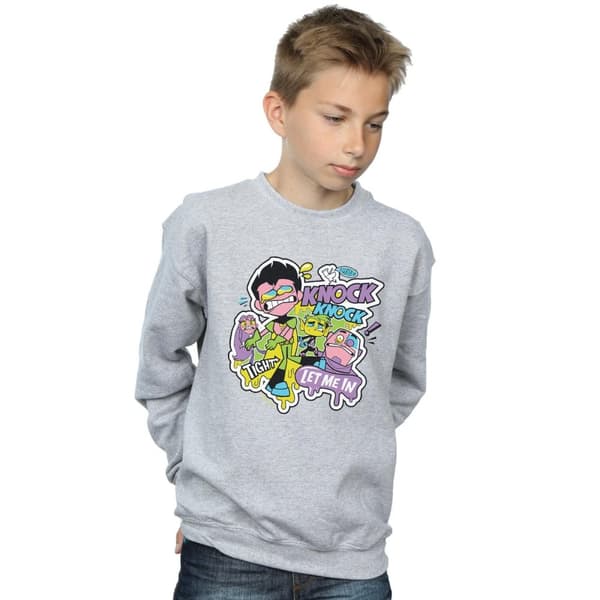 DC Comics Boys Teen Titans Go Knock Knock Sweatshirt