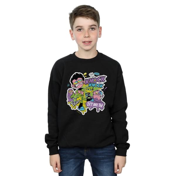 DC Comics Boys Teen Titans Go Knock Knock Sweatshirt