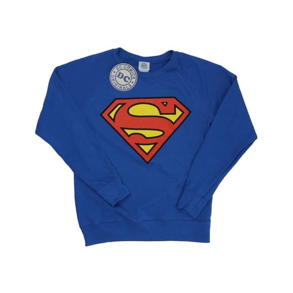 DC Comics Dam/Tjej Superman Logo Boyfriend Fit Sweatshirt