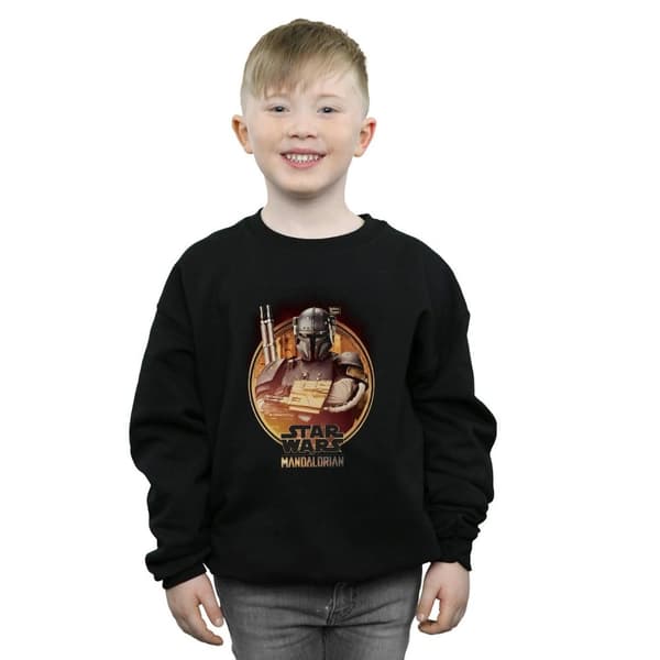 Star Wars Boys The Mandalorian Paz Vizsla Framed Sweatshirt
