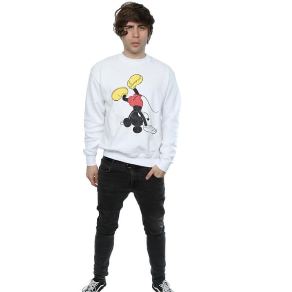 Disney Mens Musse Pigg upp och ner-sweatshirt