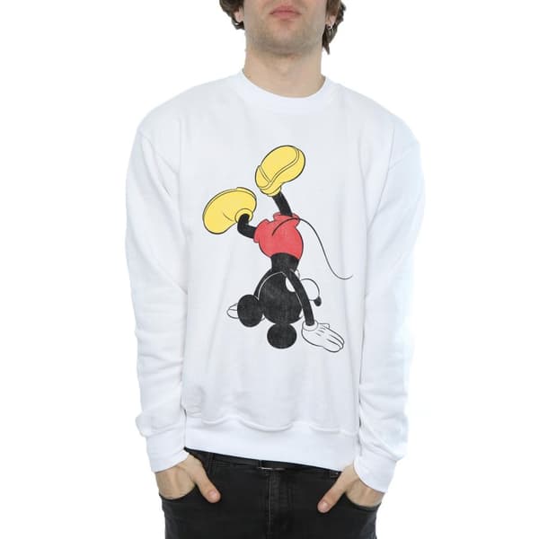 Disney Mens Musse Pigg upp och ner-sweatshirt