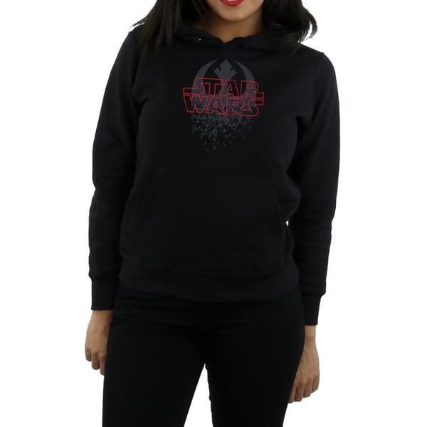 Star Wars Womens/Ladies The Last Jedi Shattered Emblem Hoodie