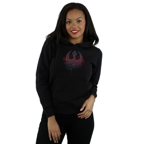 Star Wars Womens/Ladies The Last Jedi Shattered Emblem Hoodie