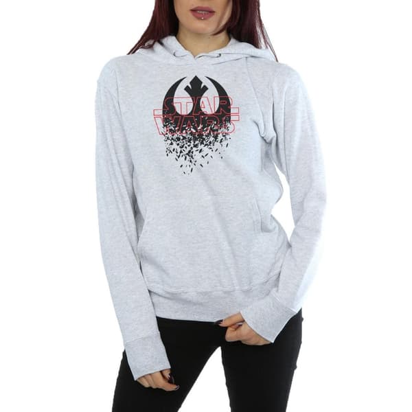 Star Wars Womens/Ladies The Last Jedi Shattered Emblem Hoodie