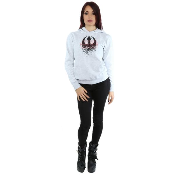 Star Wars Womens/Ladies The Last Jedi Shattered Emblem Hoodie