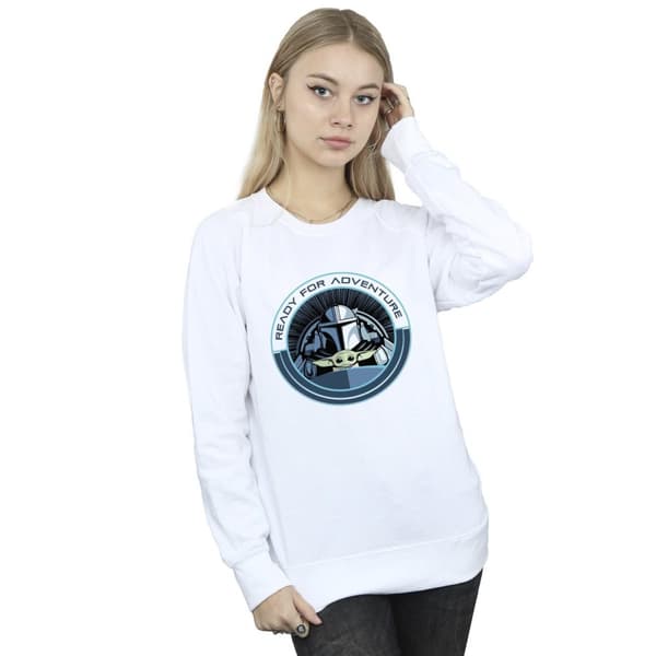 Star Wars Womens/Ladies The Mandalorian Grogu Ready For Adventure Sweatshirt