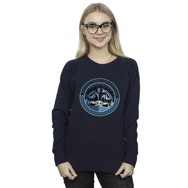 Star Wars Dam/Tjej The Mandalorian Grogu Ready For Adventure Sweatshirt