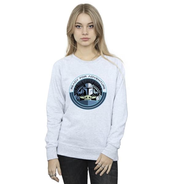 Star Wars Womens/Ladies The Mandalorian Grogu Ready For Adventure Sweatshirt