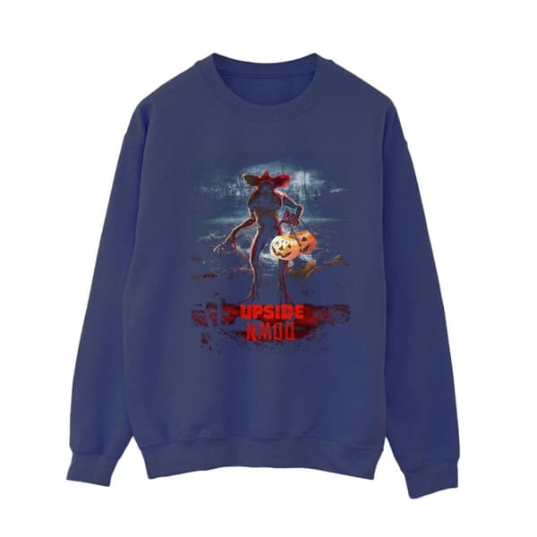 Netflix Dam/Tjej Stranger Things Pumpkin Upside Down Sweatshirt