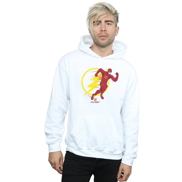 DC Comics Mens The Flash Running Emblem Hoodie