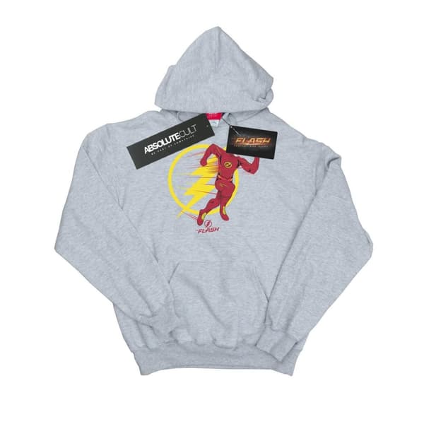 DC Comics Mens The Flash Running Emblem Hoodie
