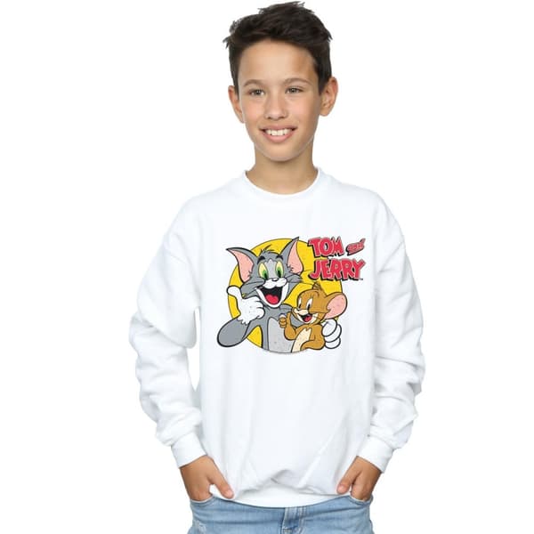 Tom And Jerry Sweatshirt med tummen upp för pojkar