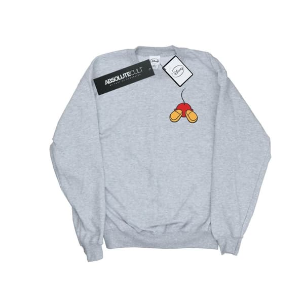 Disney Mens Mickey Mouse Backside Breast Print Sweatshirt
