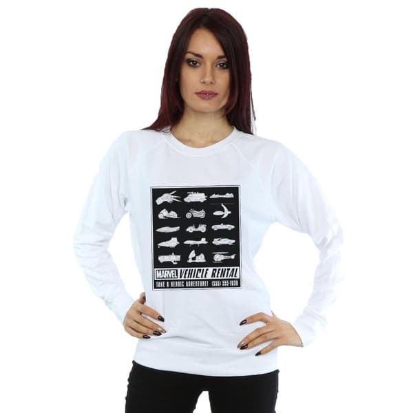 Marvel Womens/Ladies Vehicle Rental Sweatshirt