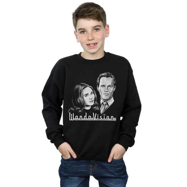 Marvel Boys WandaVision Mono Stars Sweatshirt