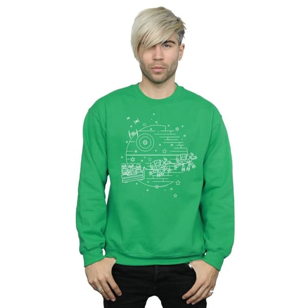 Star Wars Mens Death Star Sleigh Sweatshirt
