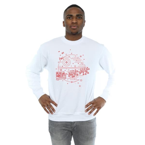 Star Wars Mens Death Star Sleigh Sweatshirt