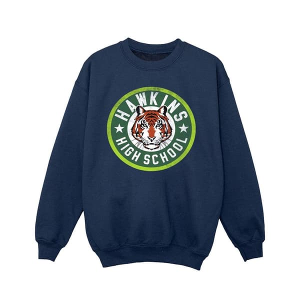 Netflix Stranger Things Hawkins Tiger Circle Sweatshirt för flickor