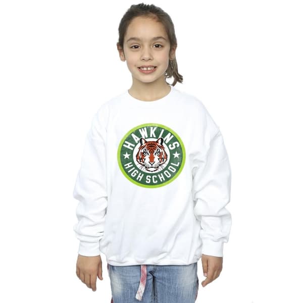 Netflix Stranger Things Hawkins Tiger Circle Sweatshirt för flickor