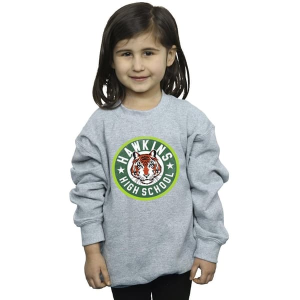 Netflix Stranger Things Hawkins Tiger Circle Sweatshirt för flickor