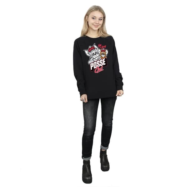 Tom And Jerry Womens/Ladies Posse Cat Sweatshirt