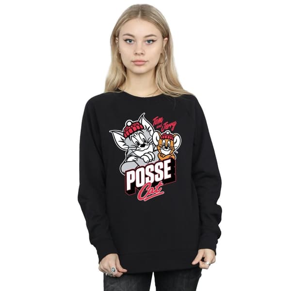 Tom And Jerry Womens/Ladies Posse Cat Sweatshirt