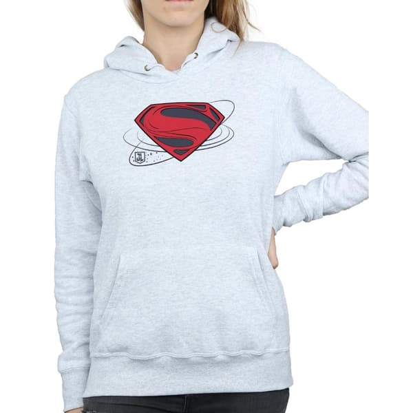 DC Comics Huvtröja med Superman-logga - Justice League Movie, dam/dam