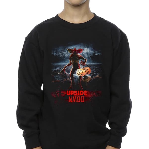 Netflix Boys Stranger Things Pumpkin Upside Down Sweatshirt