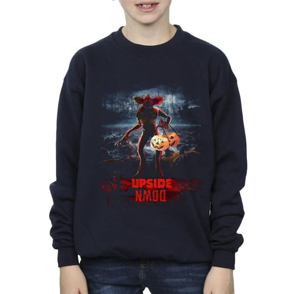Netflix Boys Stranger Things Pumpkin Upside Down Sweatshirt