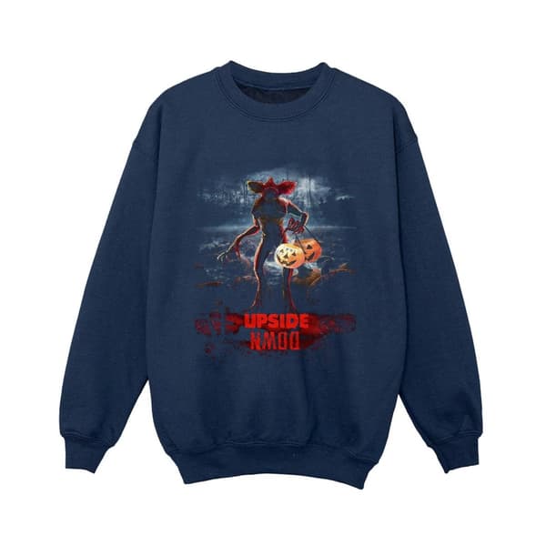 Netflix Boys Stranger Things Pumpkin Upside Down Sweatshirt