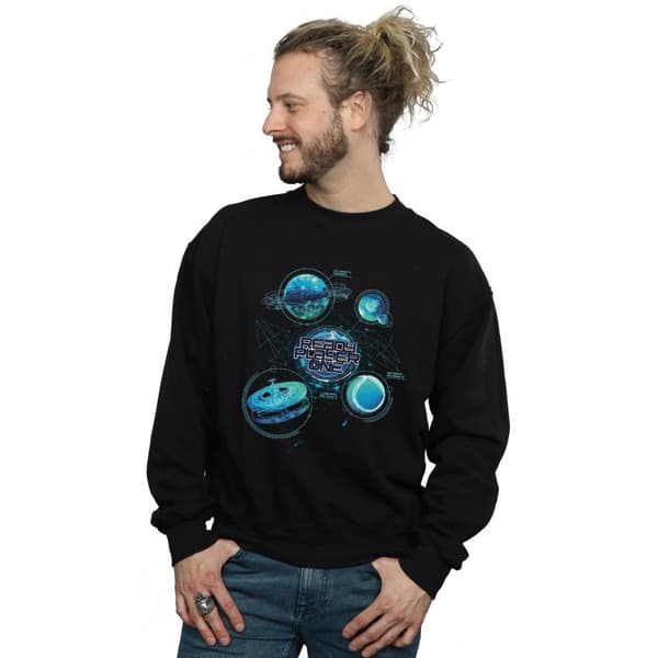 Ready Player One Universums karta - Sweatshirt, herr