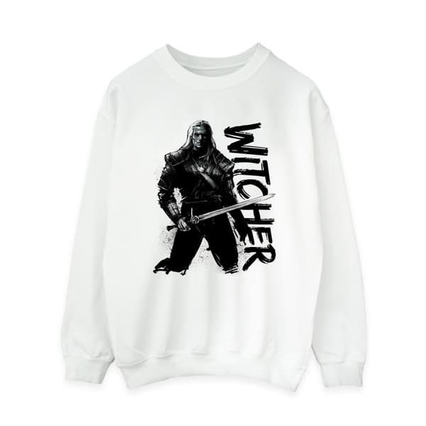 Netflix Womens/Ladies The Witcher Sketch Geralt Sweatshirt