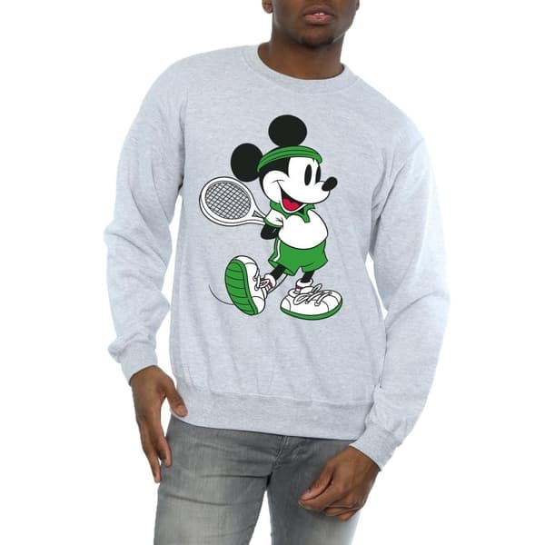 Disney Mens Mickey Mouse Tennis Sweatshirt