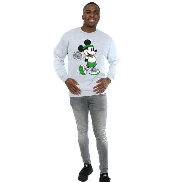 Disney Mens Mickey Mouse Tennis Sweatshirt