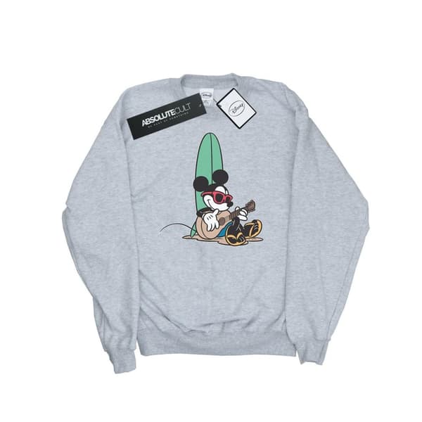 Disney Mens Mickey Mouse Surf And Chill Sweatshirt