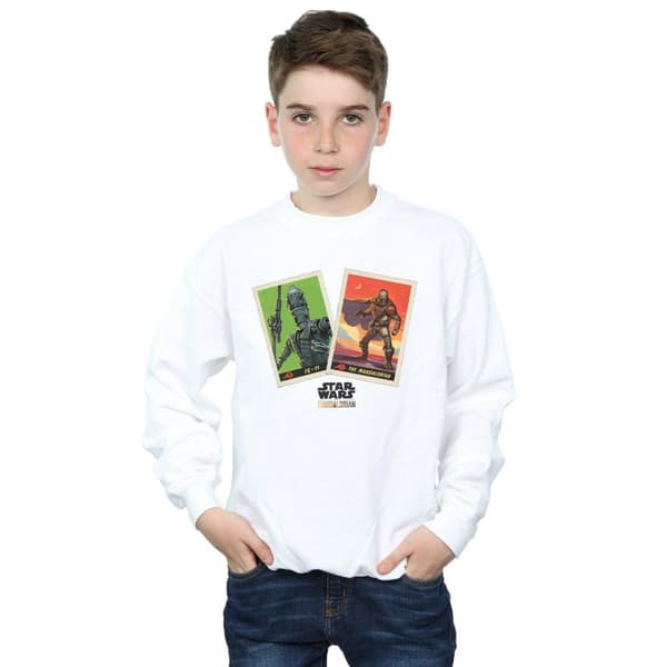 Star Wars Boys The Mandalorian Trading Cards Sweatshirt