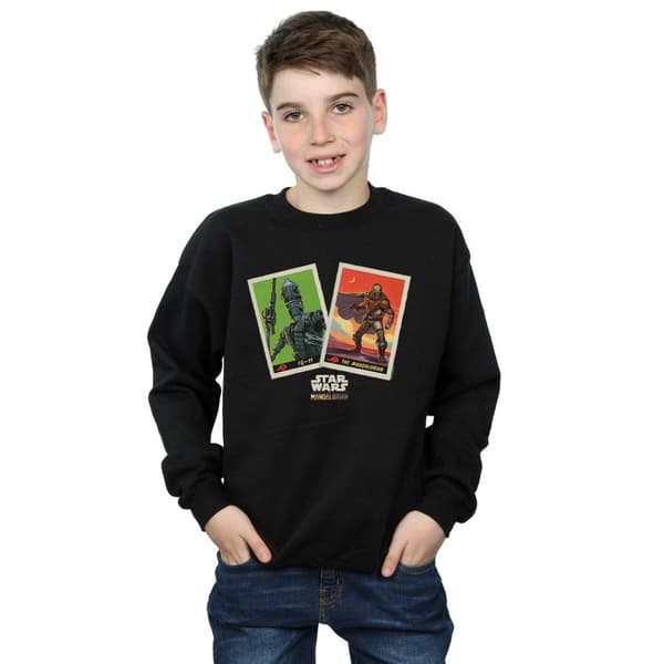 Star Wars Boys The Mandalorian Trading Cards Sweatshirt