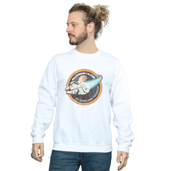 Star Wars Mens Millennium Falcon Badge Sweatshirt