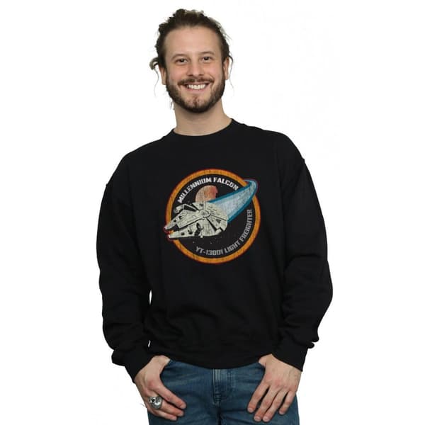 Star Wars Mens Millennium Falcon Badge Sweatshirt
