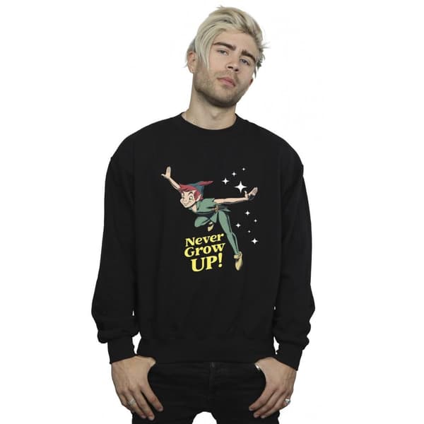 Disney Mens Peter Pan Never Grow Up Sweatshirt