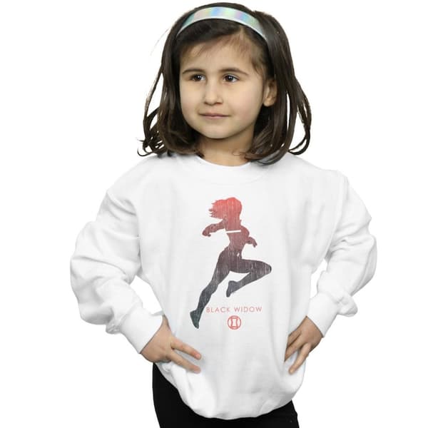 Marvel Girls Black Widow Silhouette Sweatshirt