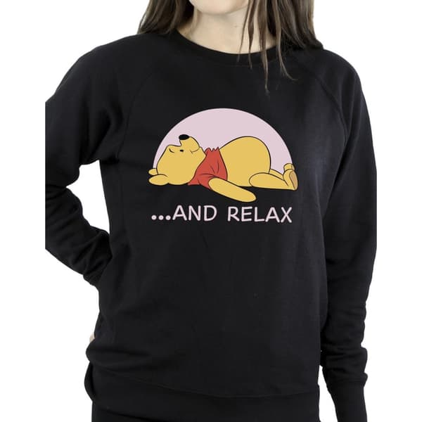 Disney Womens/Ladies Winnie The Pooh Relax Sweatshirt