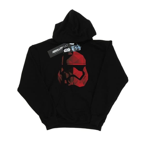 Star Wars Womens/Ladies The Last Jedi Stormtrooper Red Cubist Helmet Hoodie